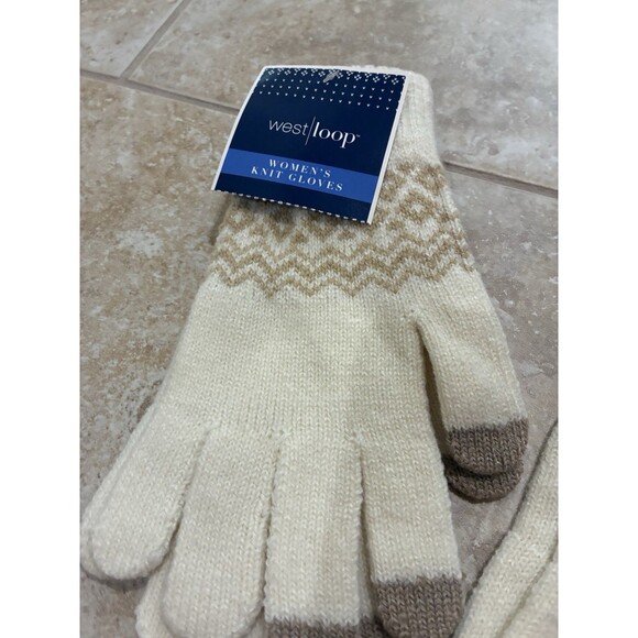 WEST LOOP WOMENS WINTER KNIT GLOVES LOT 5 PAIR NEW - Picture 2 of 3